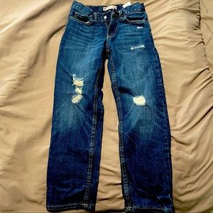 Boys Levi Blue Jeans Size 7-8 Boys.